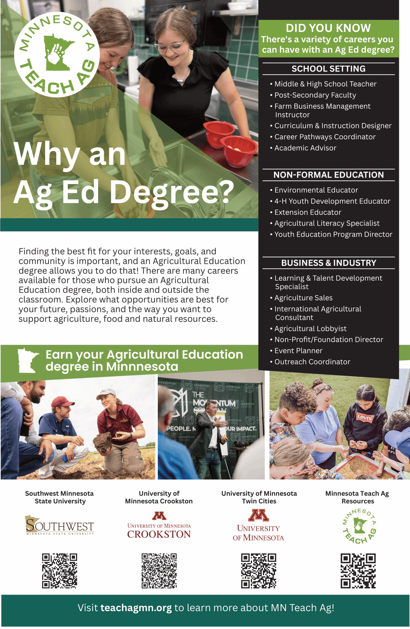 teach ag poster blackandgreen print 1