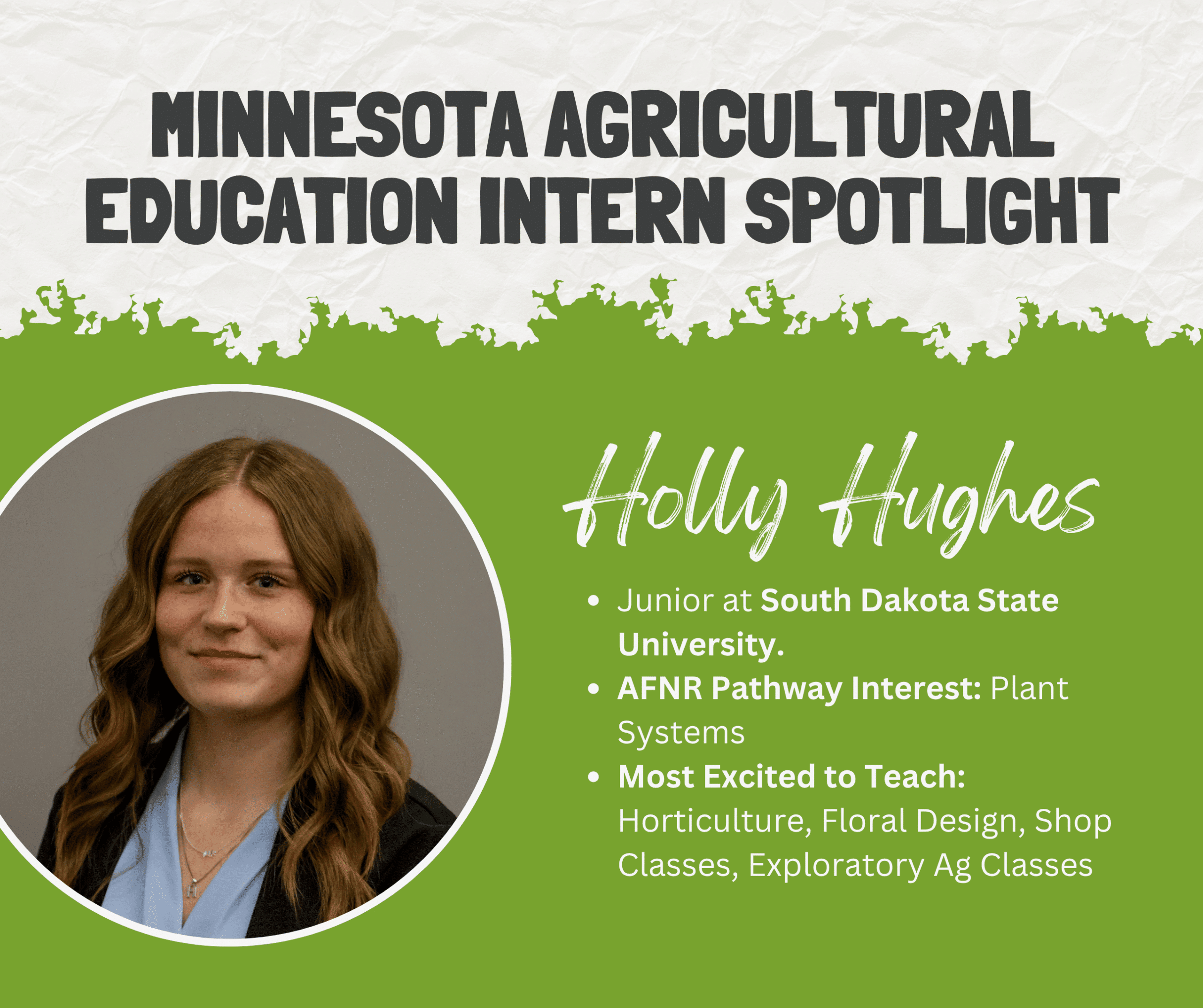 intern feature 2026 Holly Hughes