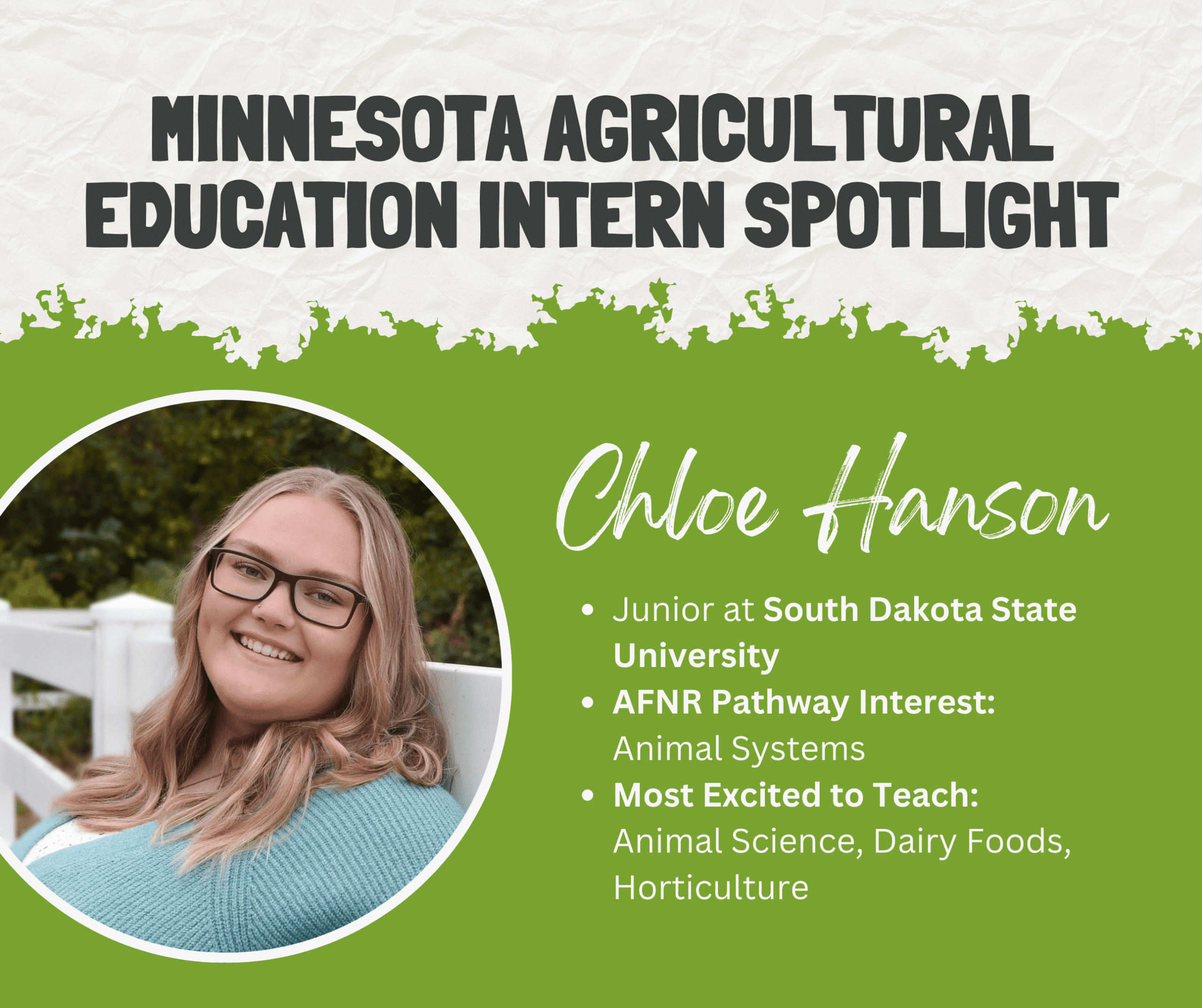 intern featuresponsor 2026 - Chloe Hanson